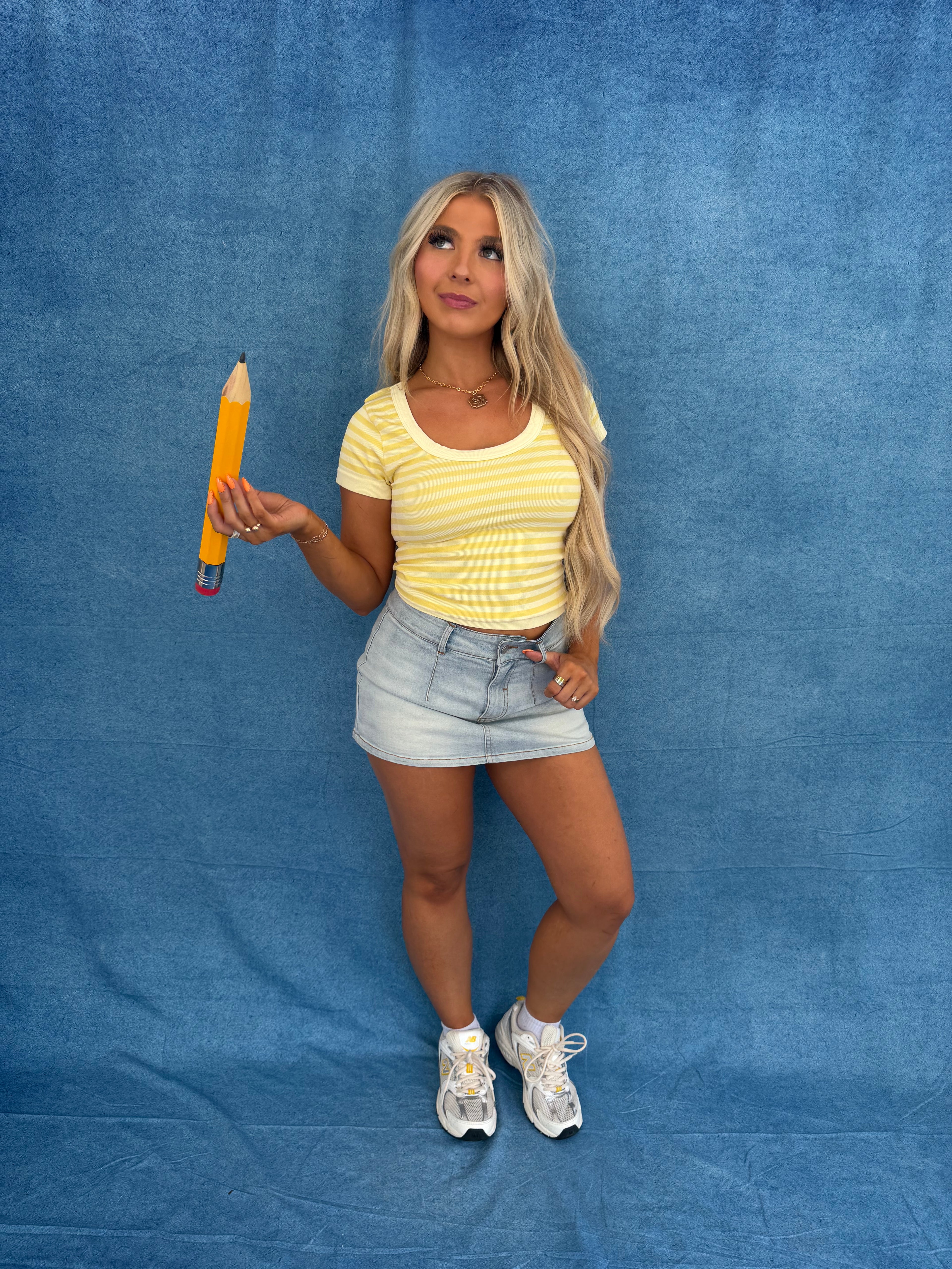 Sugar Scoop Tee in Banana