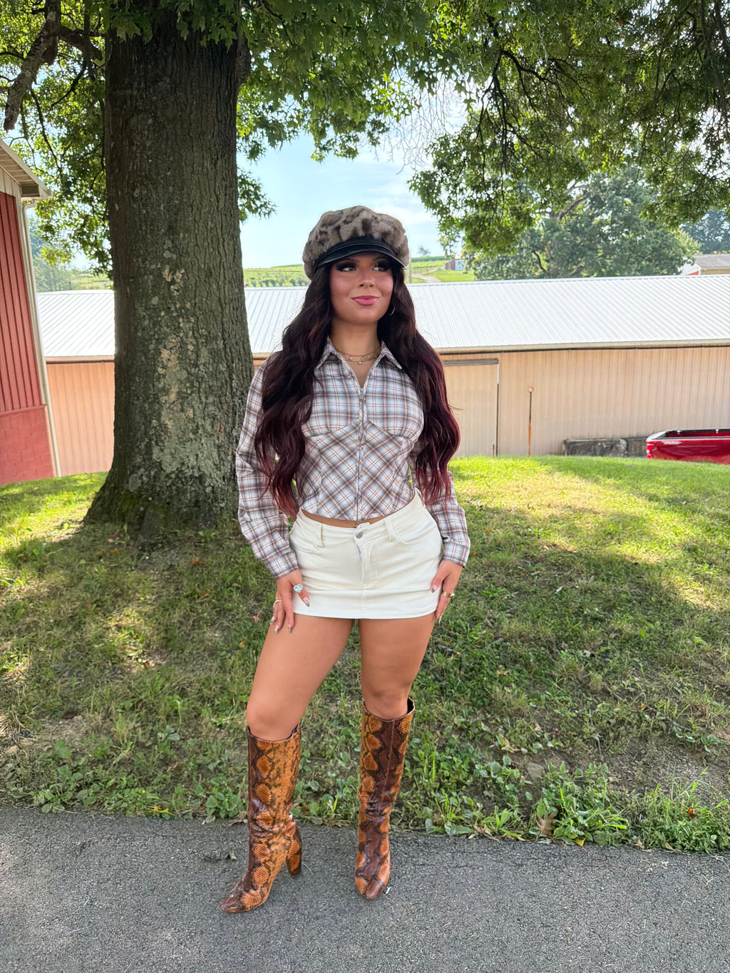 For The Fall, Plaid Top