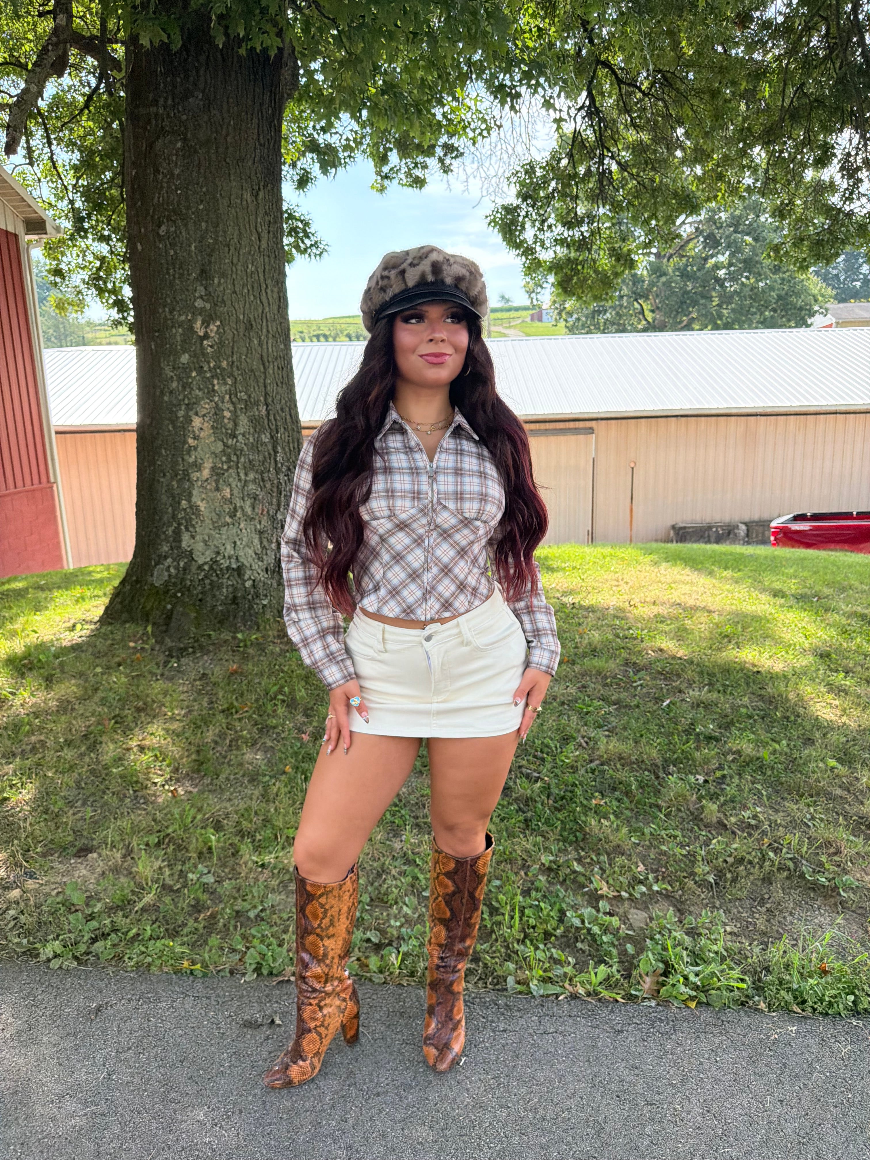 For The Fall, Plaid Top