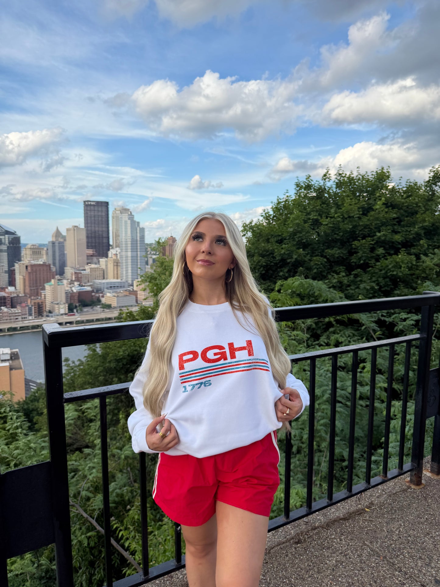 PGH Retro Stripes Crewneck