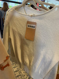 Off Shoulder Bubbles Sweater