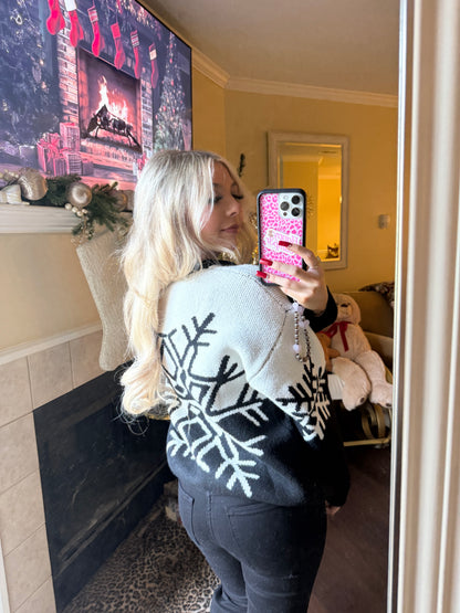 Cookies N Cream Snowflake Sweater