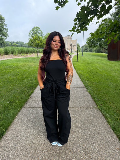 For The Errands Jumpsuit in Black