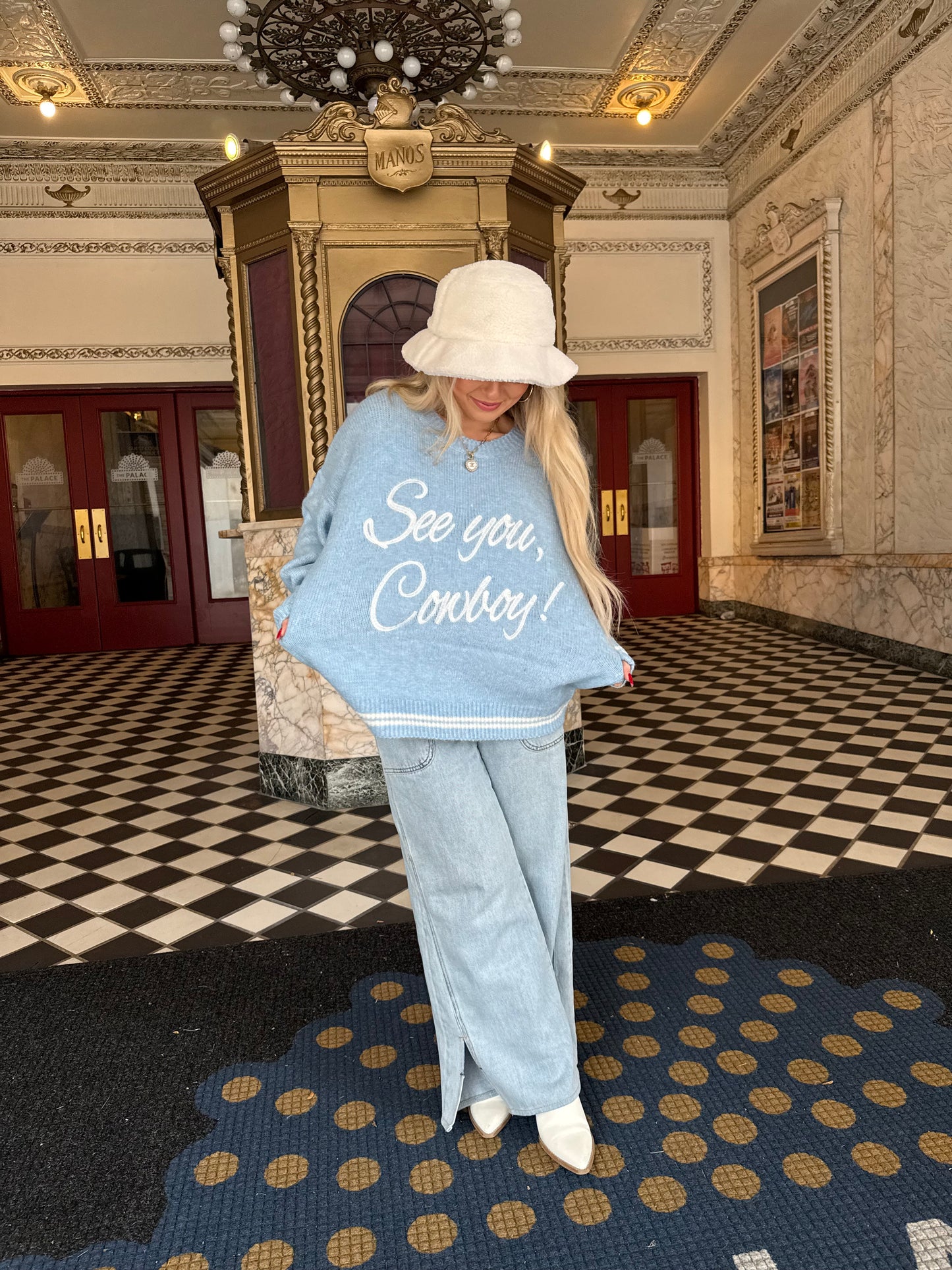 Baby Blues Cowboy Sweater