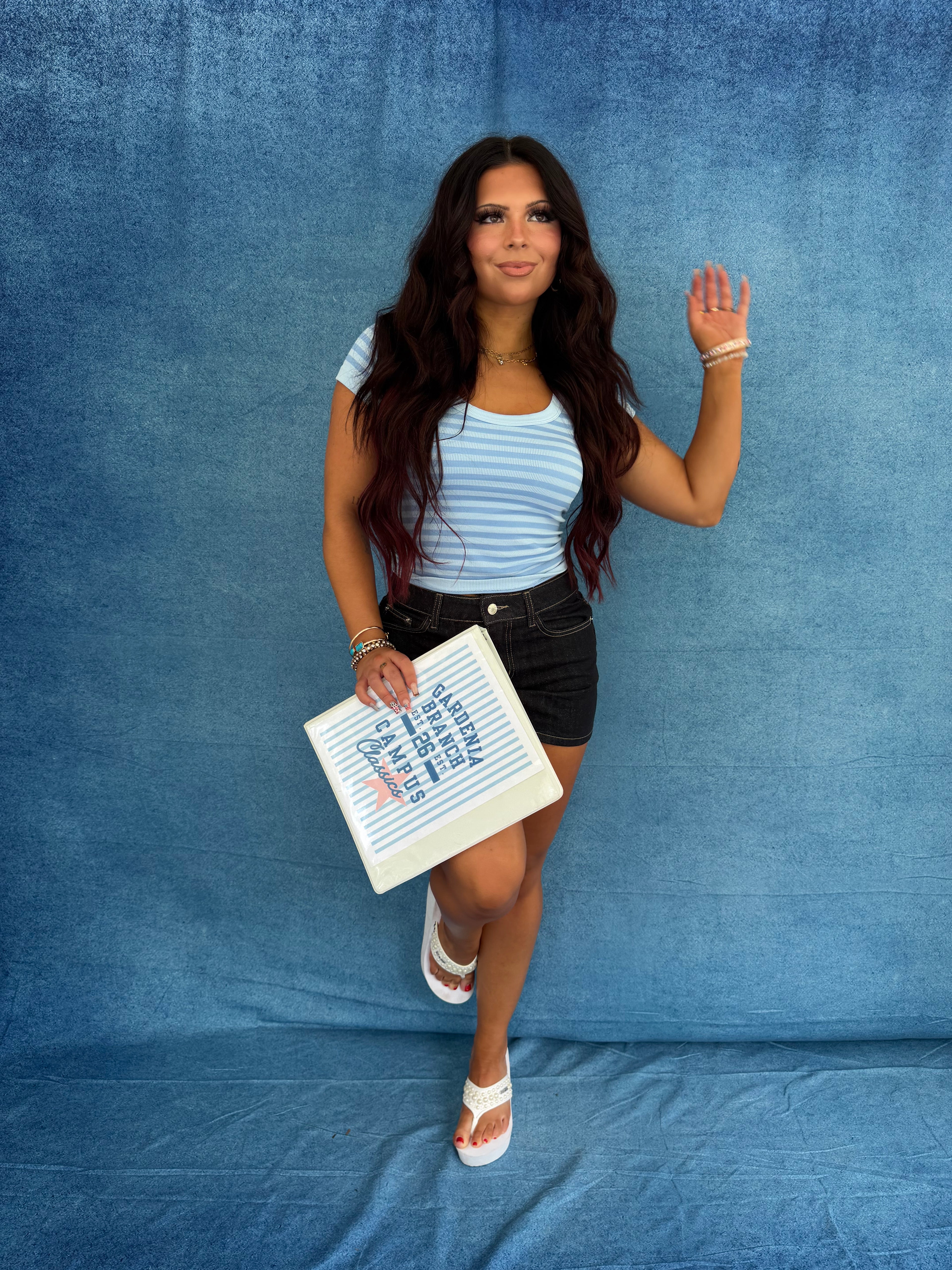 Sugar Scoop Tee in Baby Blue