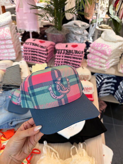 Plaid Horseshoe Trucker