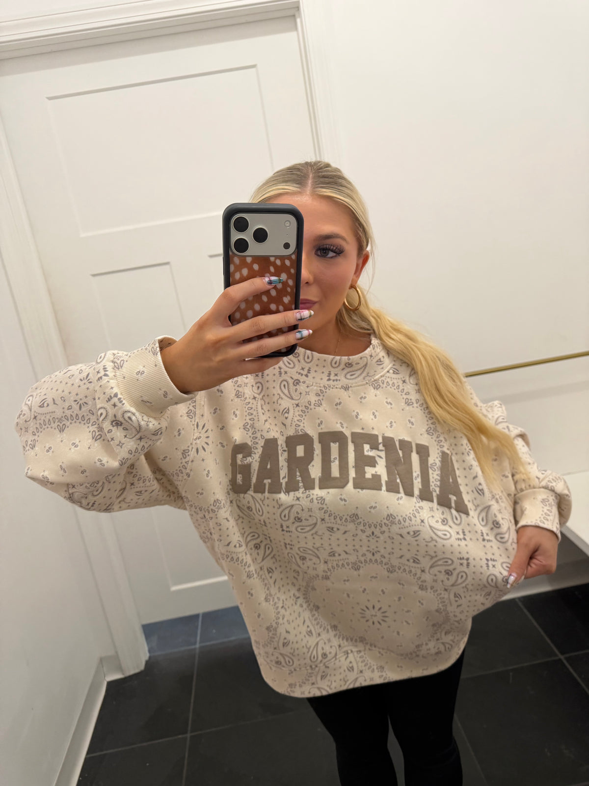 GARDENIA Bandana Mockneck
