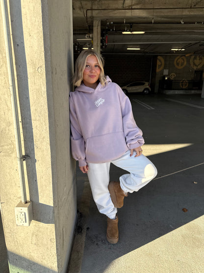 Happy Camp3r Puff Series Lilac Hoodie