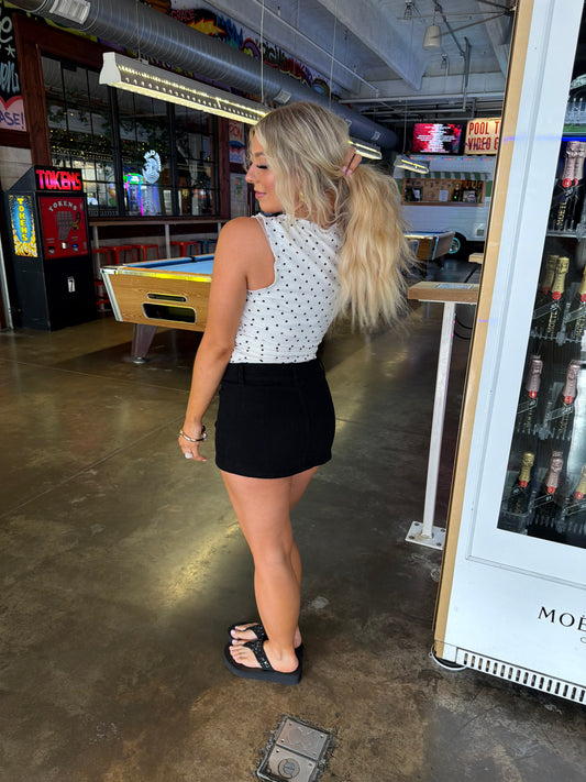 Ruched Polka Lover Tank