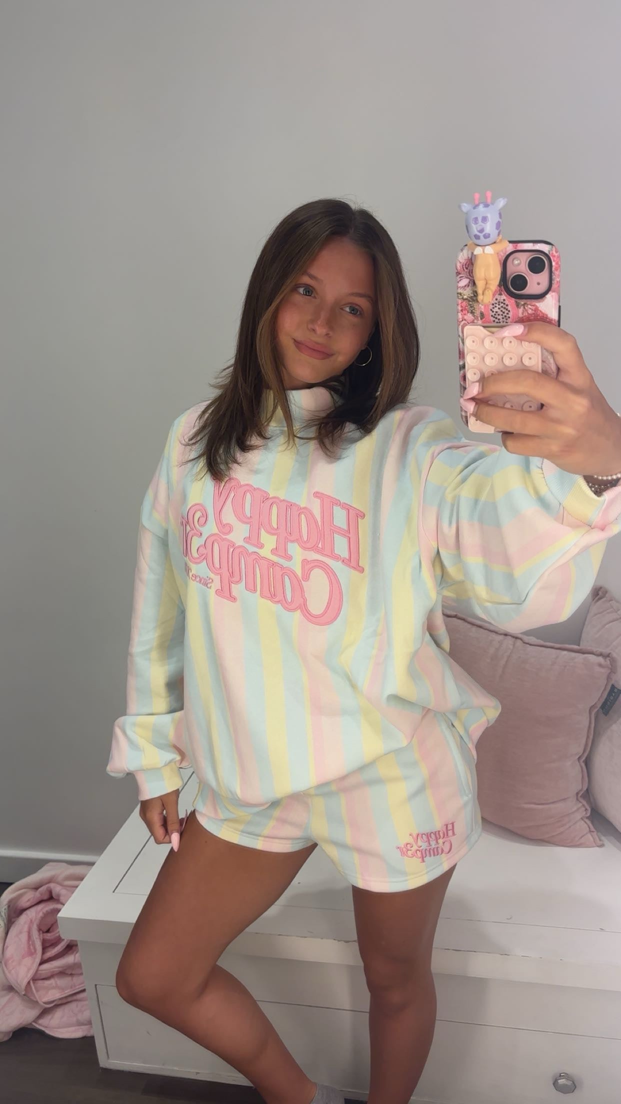 Happy Camp3r Sherbet Stripes Shorts