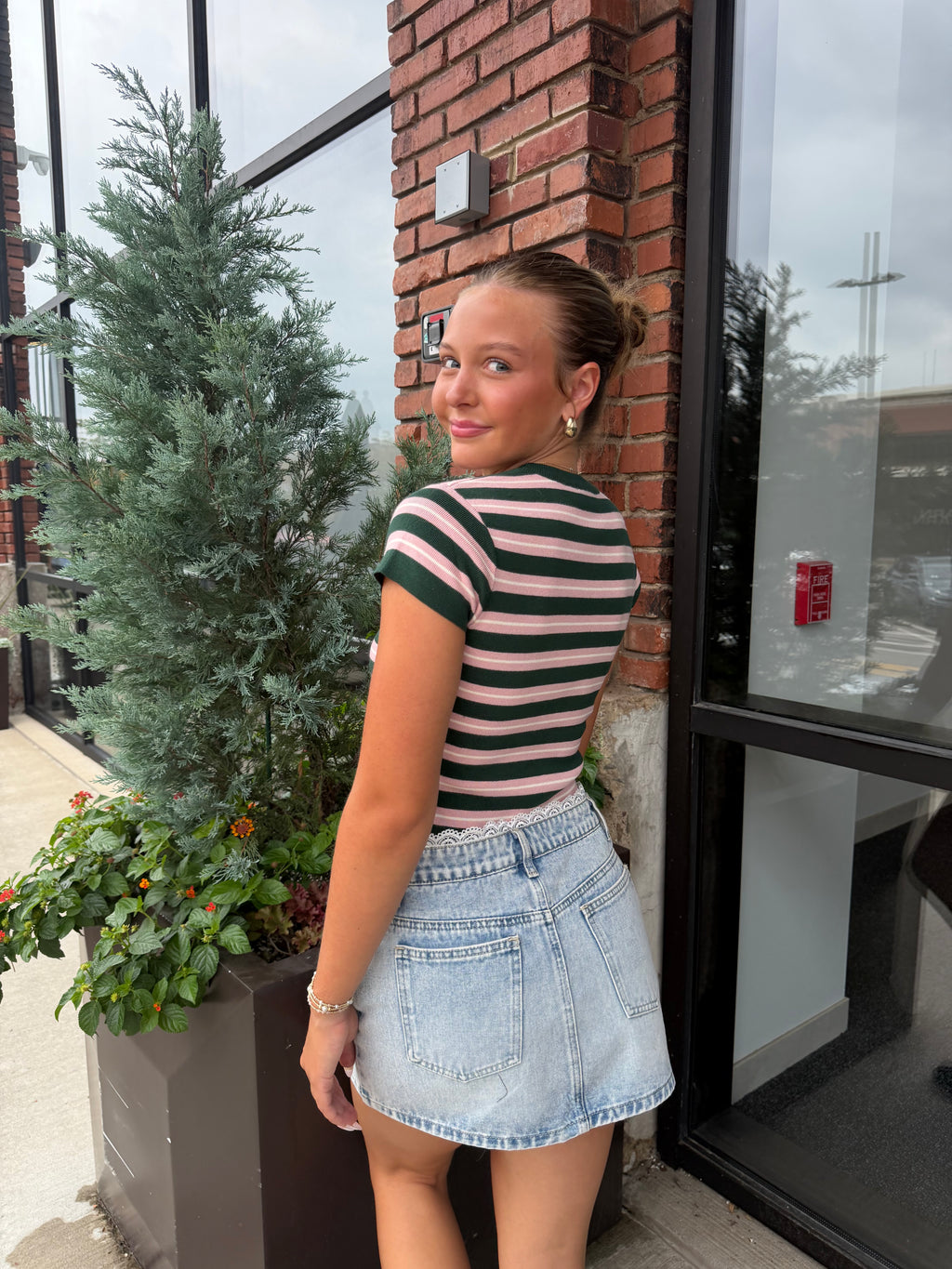 Beverly Hills Striped Sweater Top