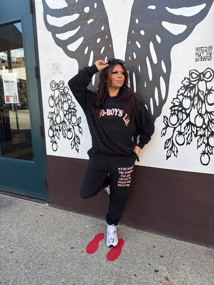 Boys Lie Black 1-800 Sweats