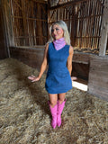 Denim Bow Girl Dress