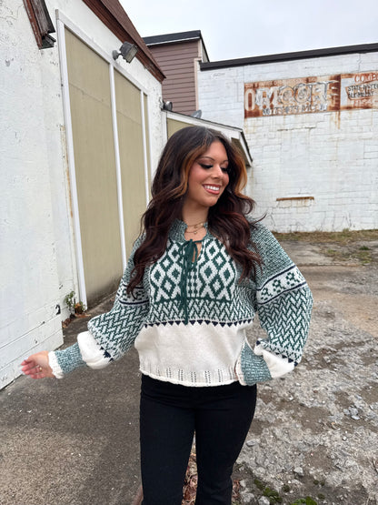 Coldwell Hunter Green Sweater