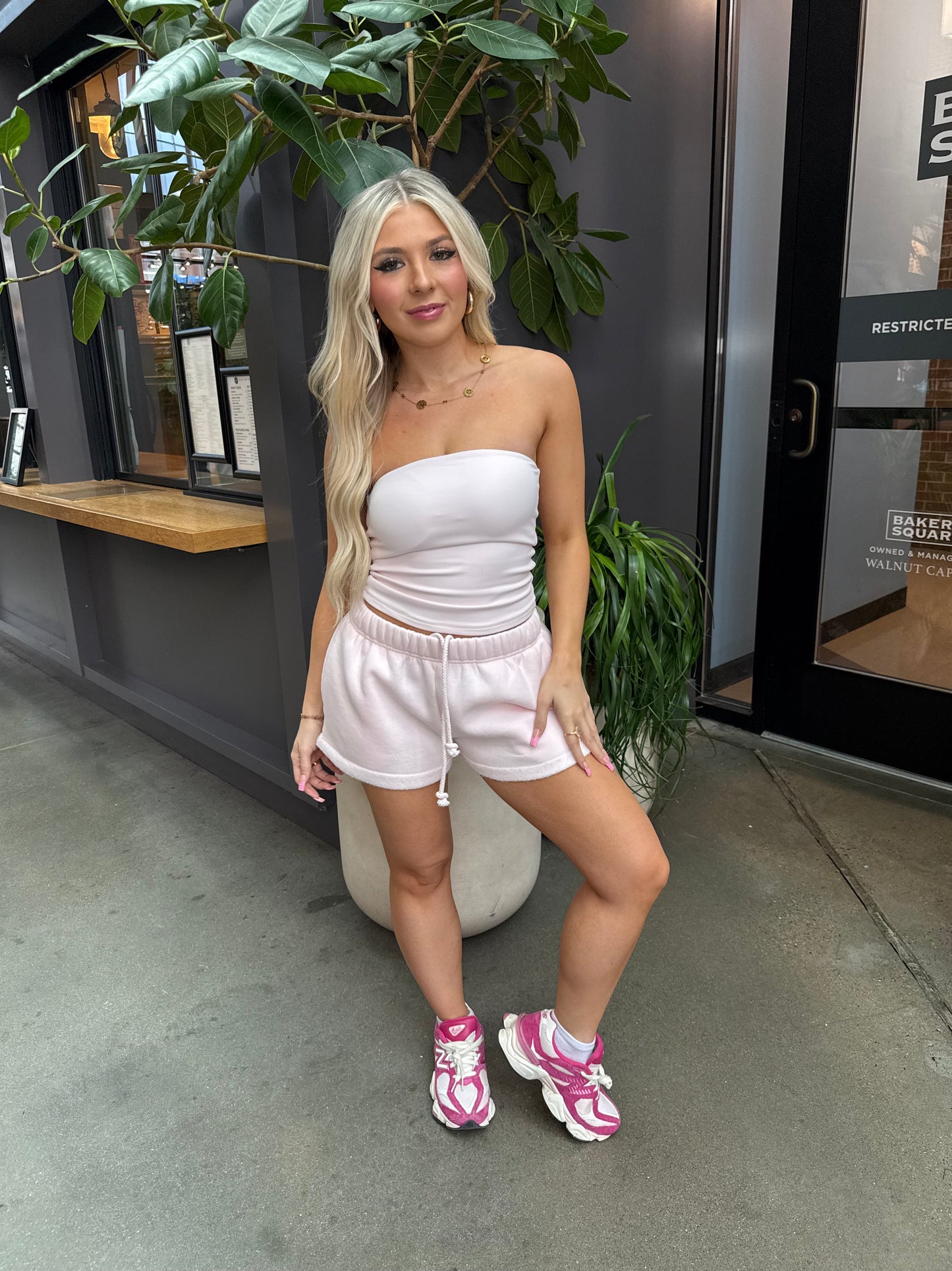 Never Lie Tube Top in Pale Pink