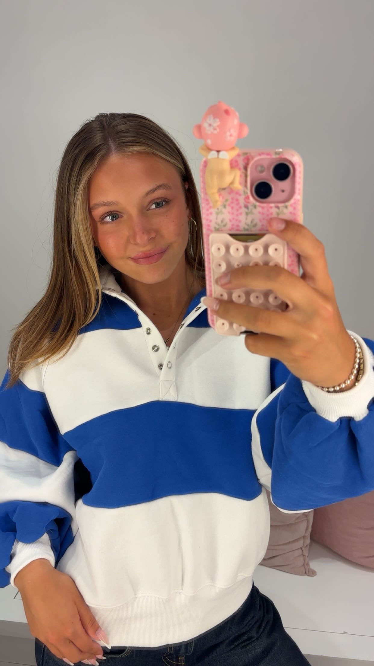 For The Plot Pullover in Blue