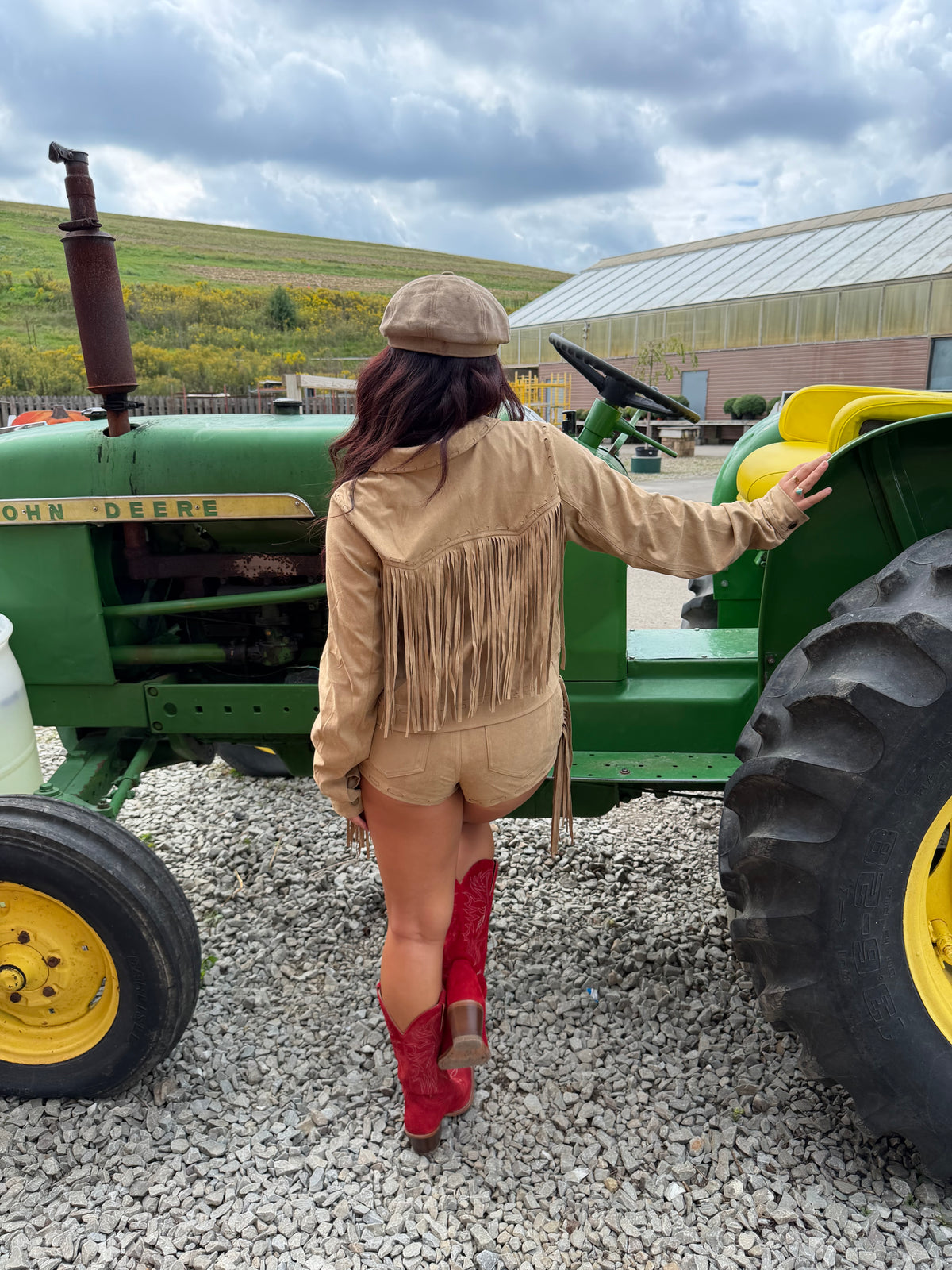 Forever Fringing Jacket Camel