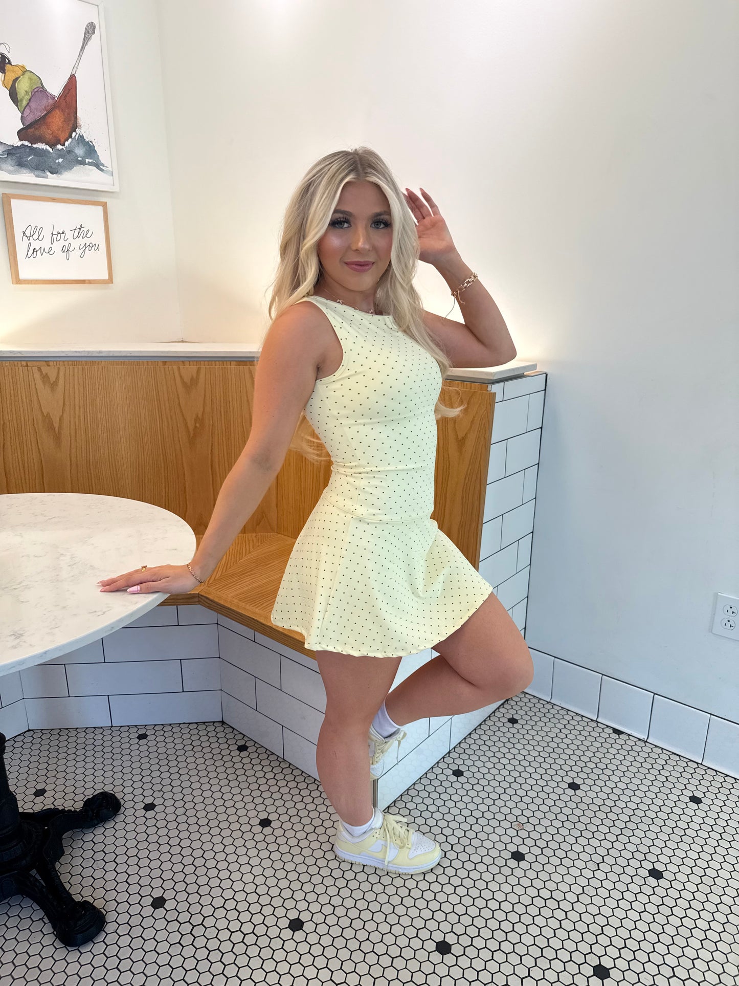 Bonjour Polka Dot Dress YELLOW