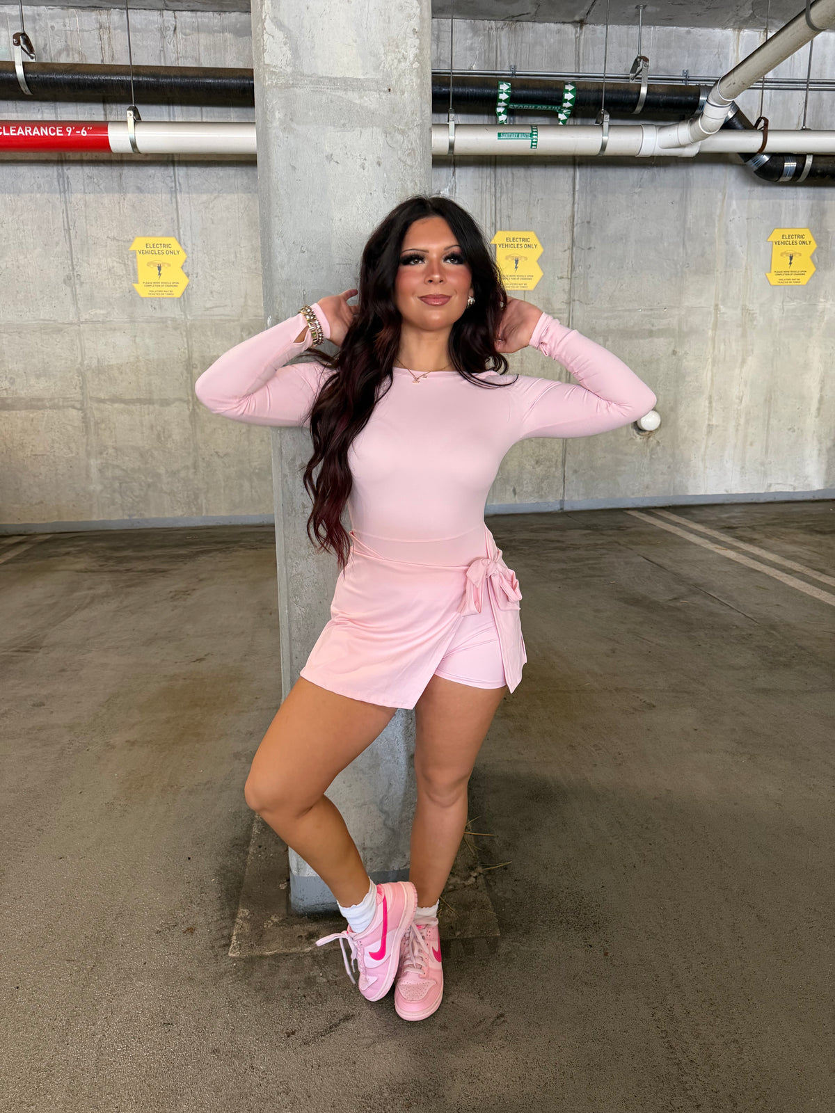 Daffy Pale Pink Active Dress