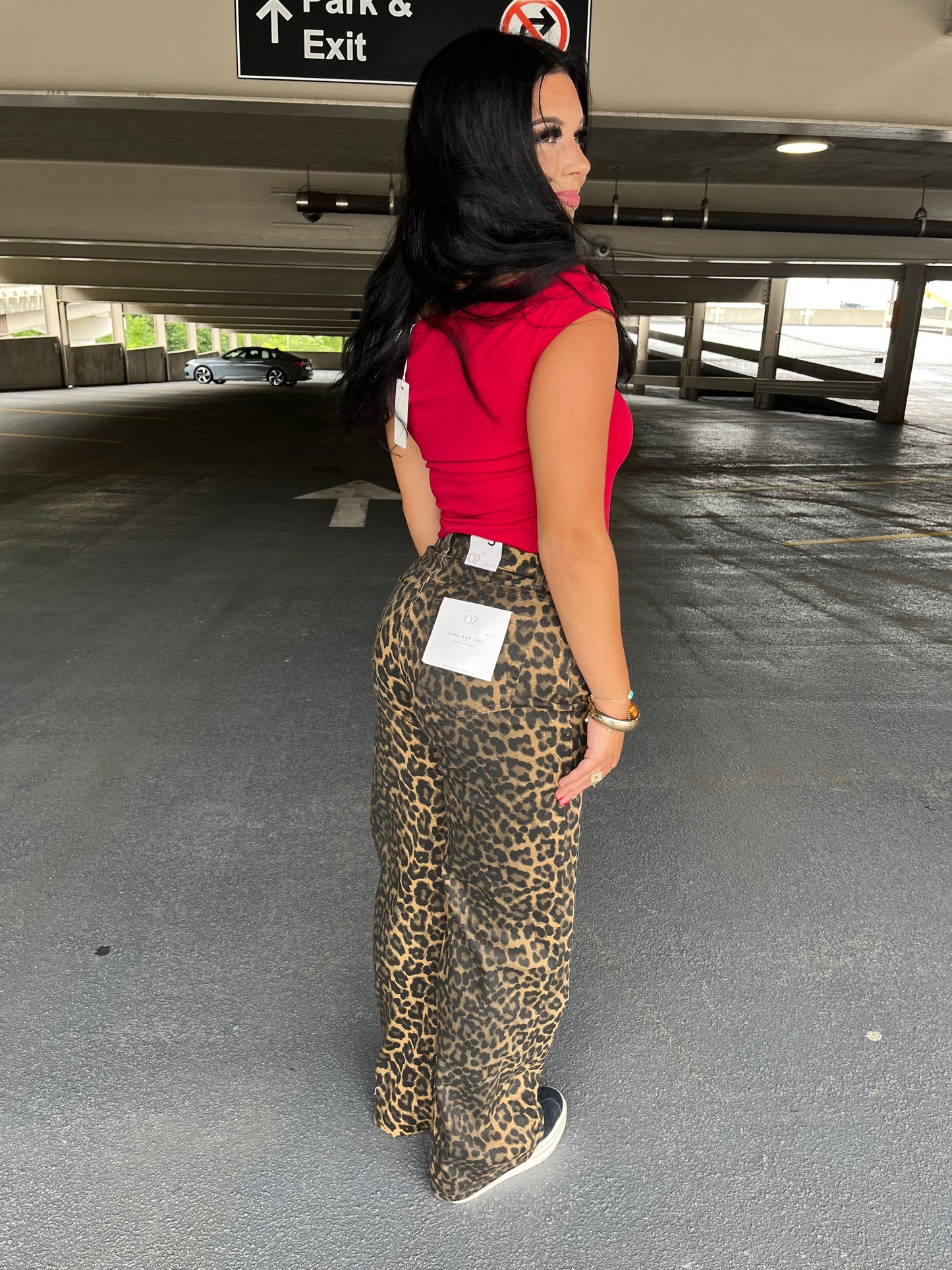 Ombre Leopard Wide Pant