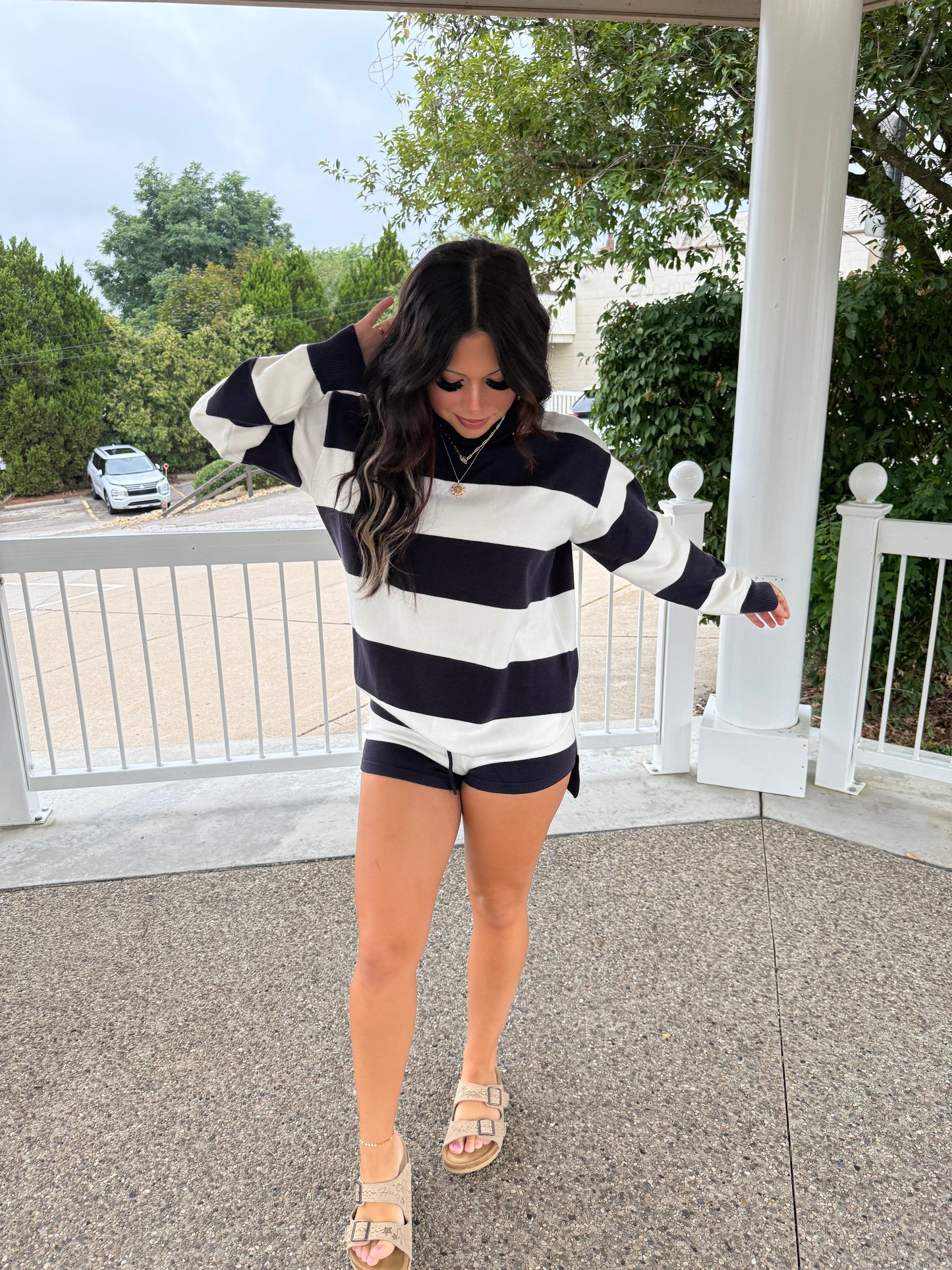 Cozy Posey Set in Navy (Sweater)