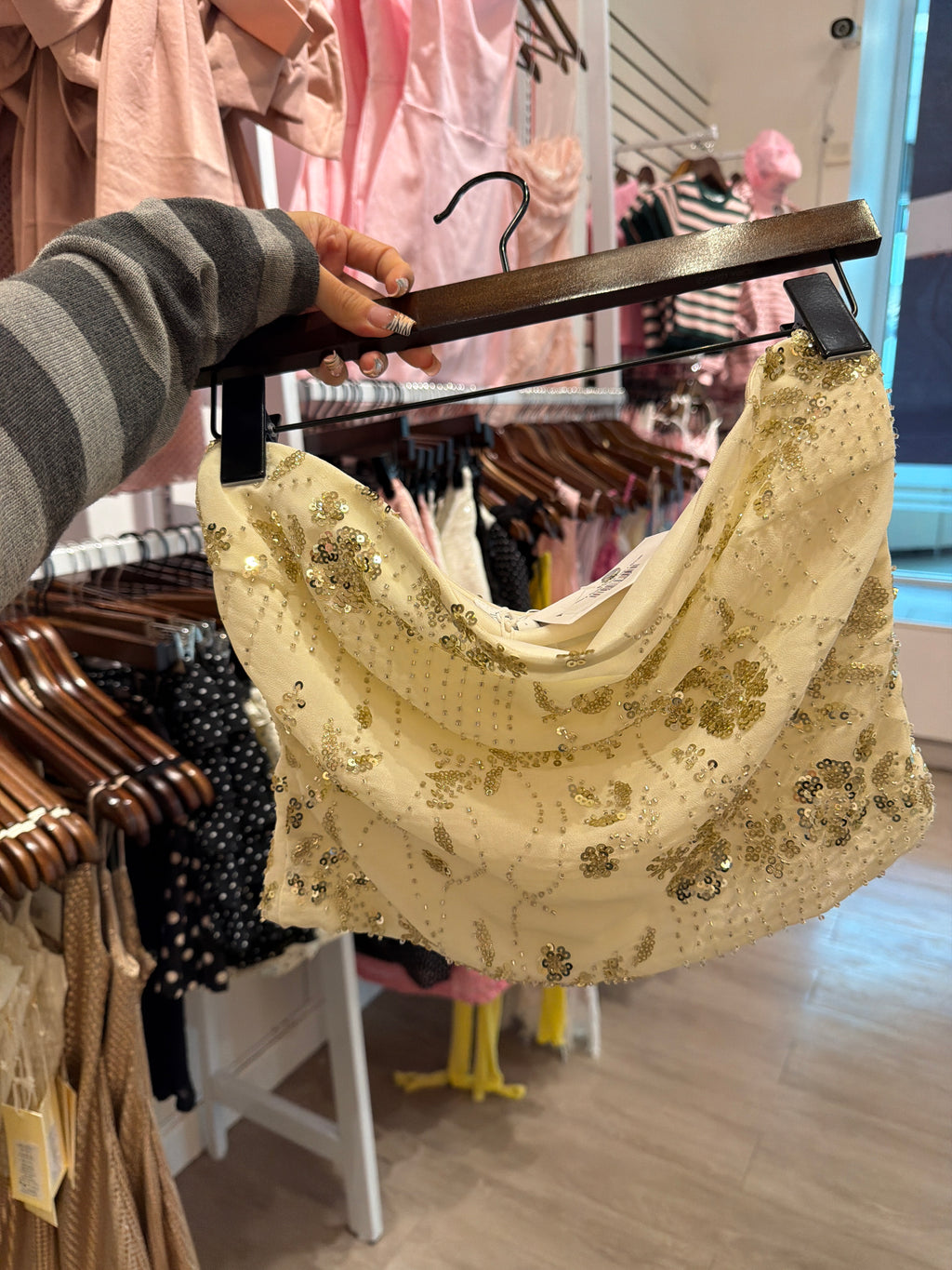 Ivory Rose Tube Top