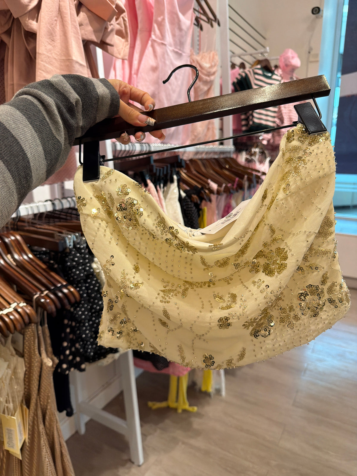Ivory Rose Tube Top