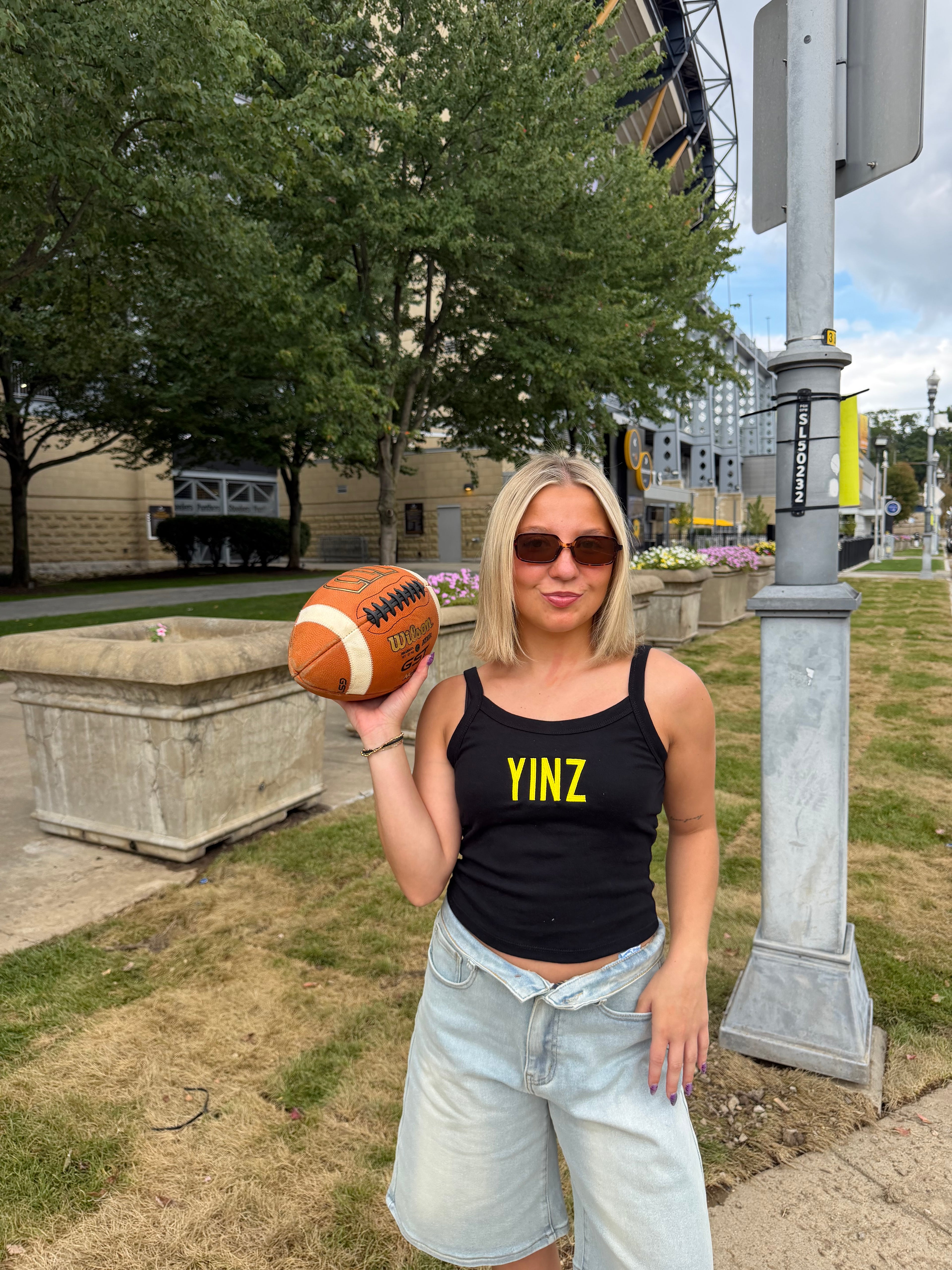 Black & Gold Tank: Yinz FINAL SALE