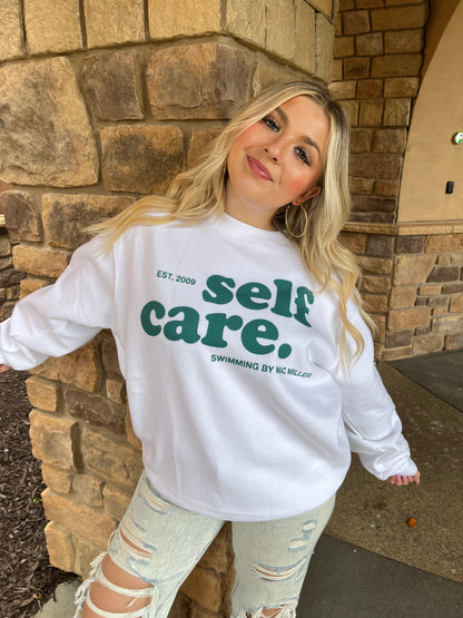 Self Care Mac Miller Sweatshirt in White