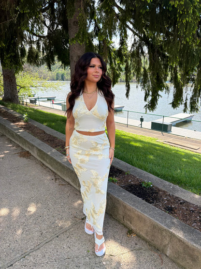Floral Bananas Set (SKIRT)