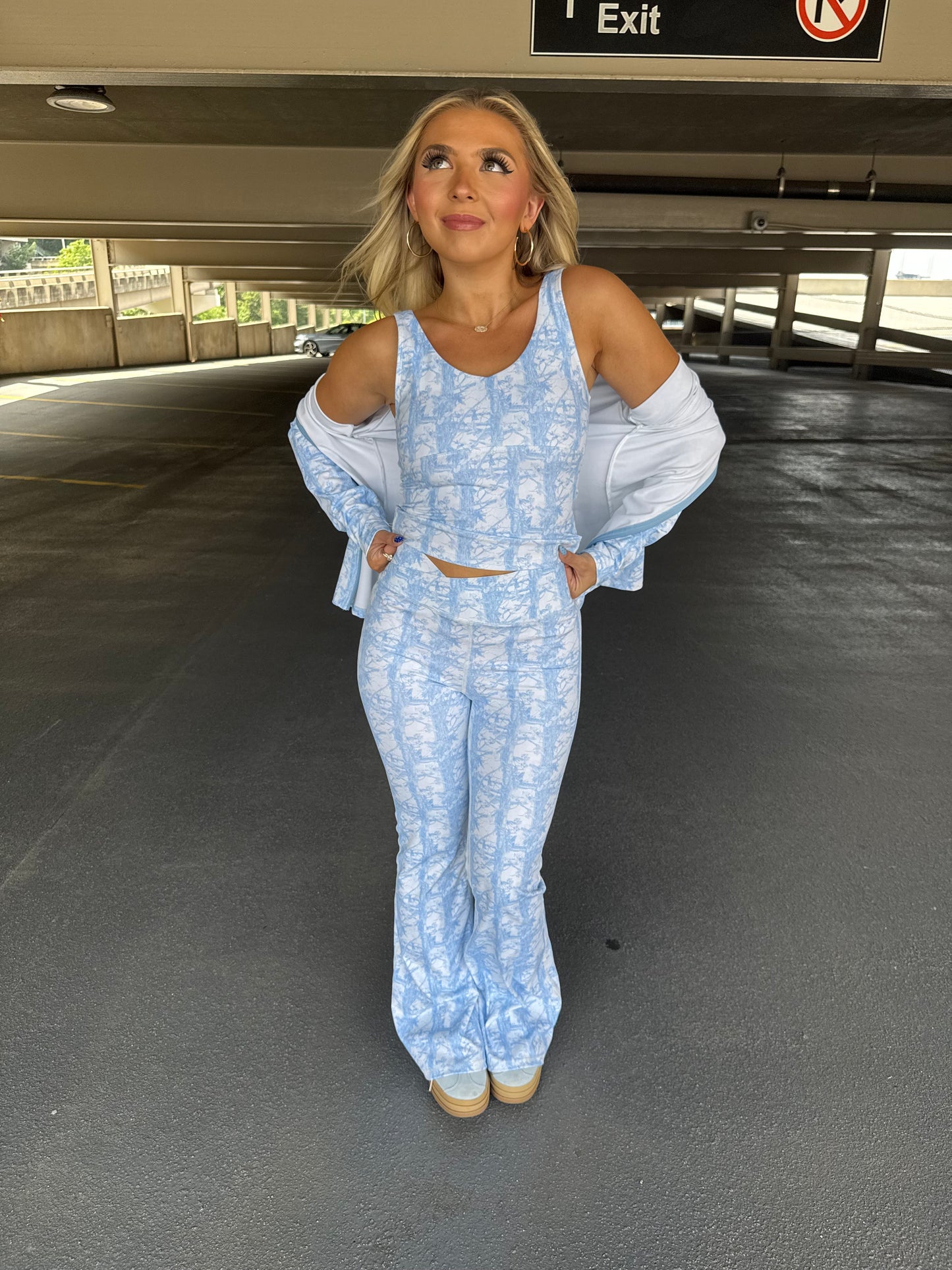 Happy Camp3r Blue Camo Top