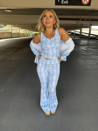 Happy Camp3r Blue Camo Top