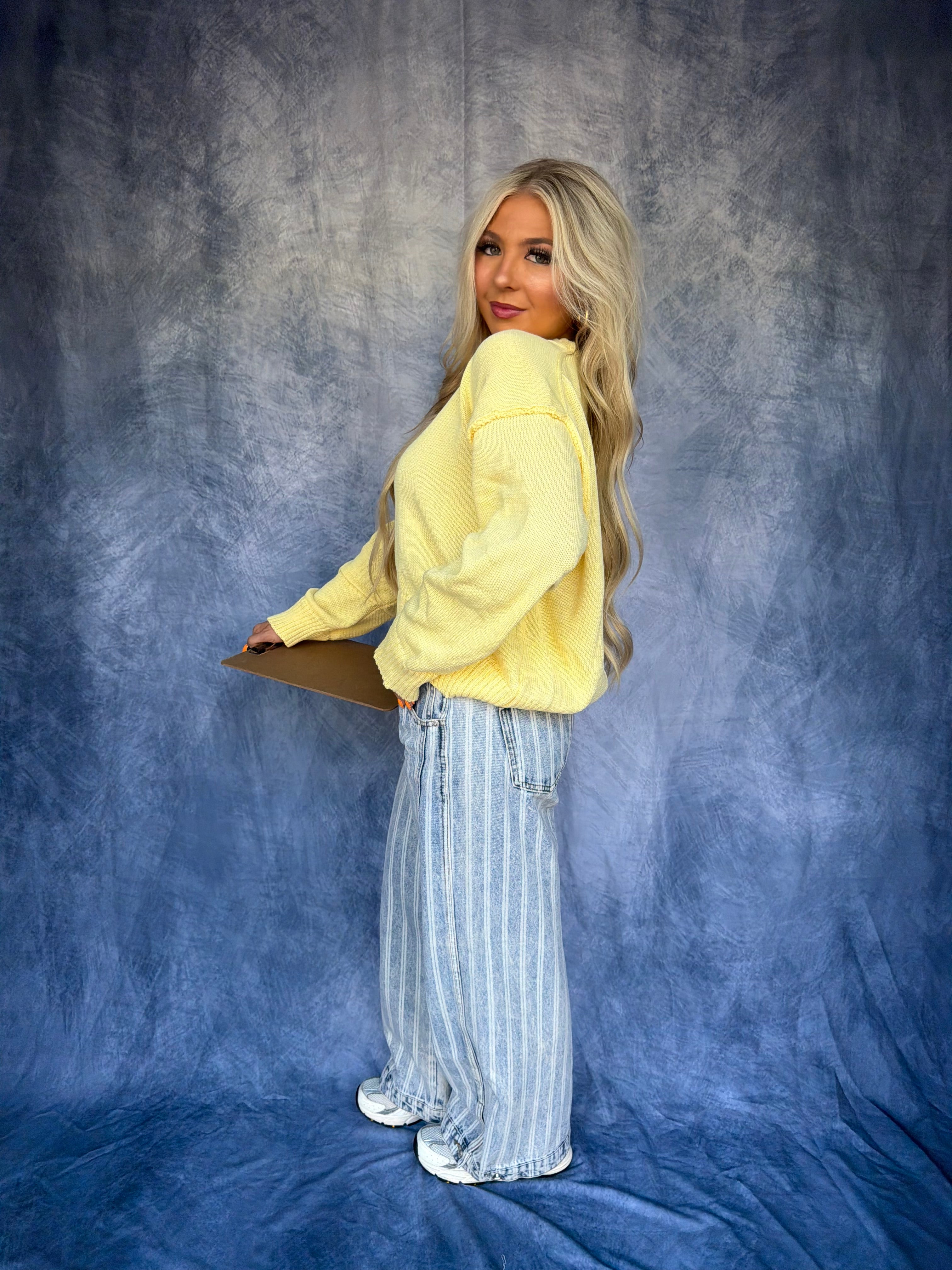 Barrel Style Sweater in Yellow