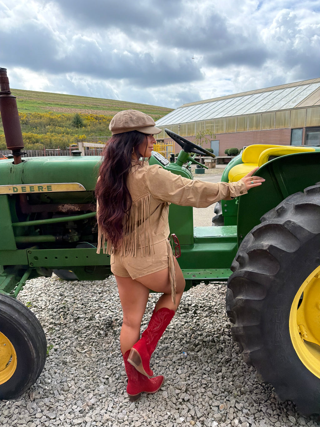 Forever Fringing Jacket Camel