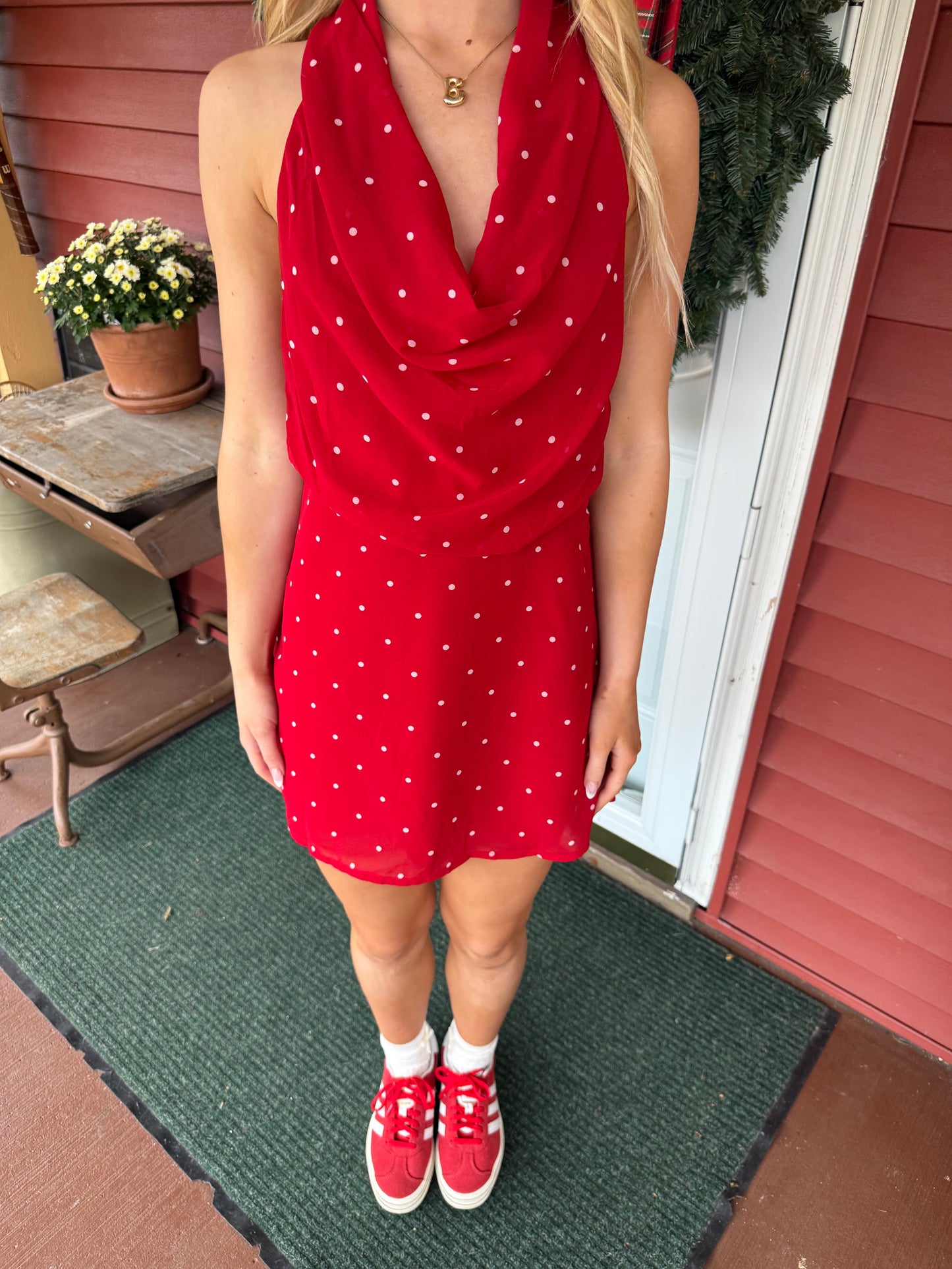 Cherry Girl Polka Dress