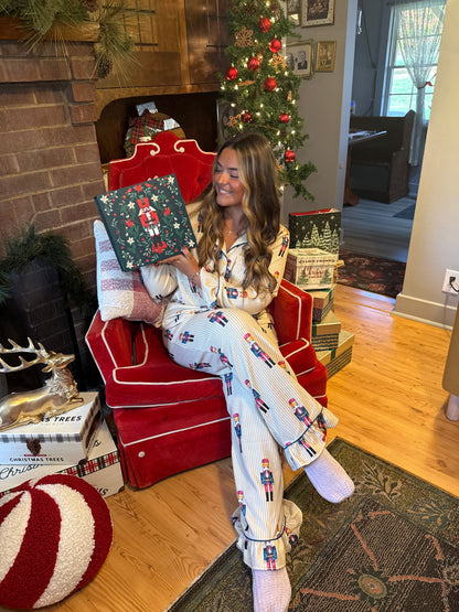 Nutcracker Jammies in Butter (SOLD TOGETHER)