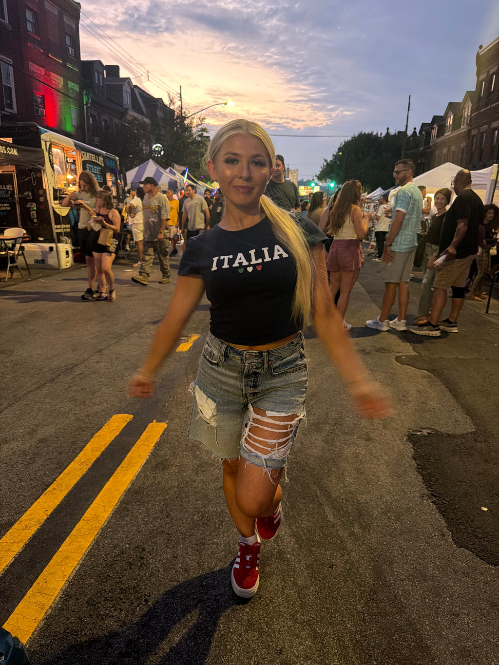 Italia Heart Bby Tee