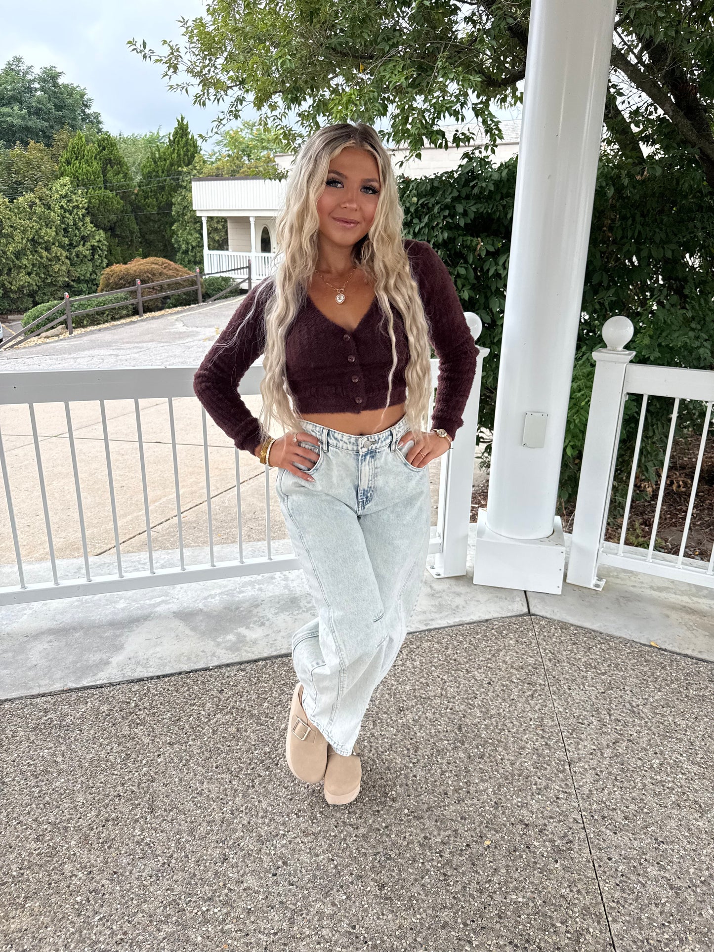 Dark Chocolate Fuzzy Cardi