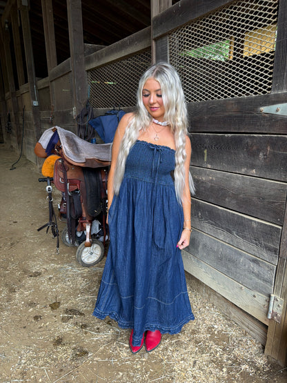 Holly Denim Midi Dress
