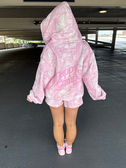 Happy Camp3r Soft Pink Camo Zip