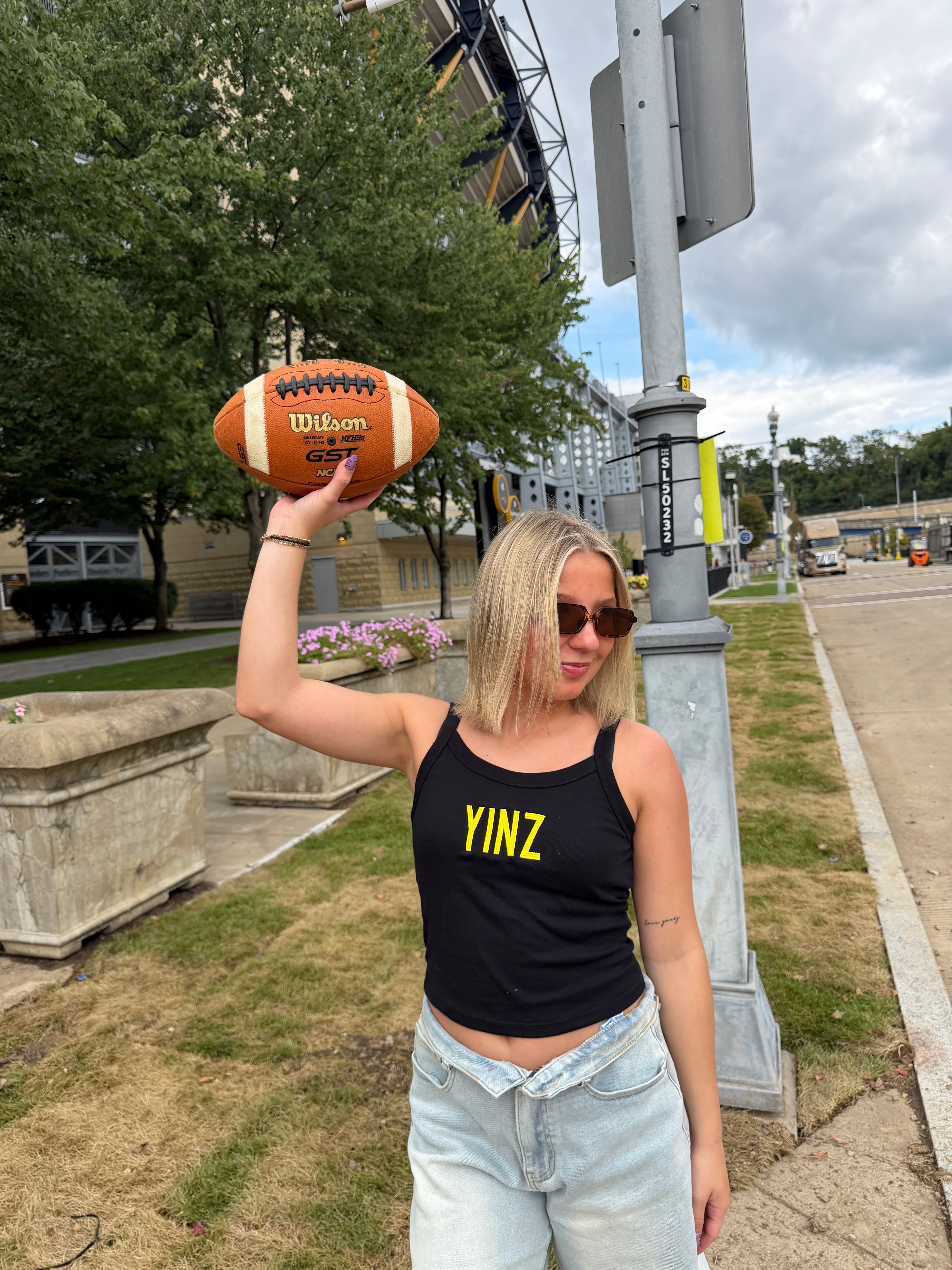 Black & Gold Tank: Yinz FINAL SALE