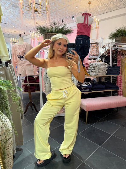 Later Today Set (PANT) Butter
