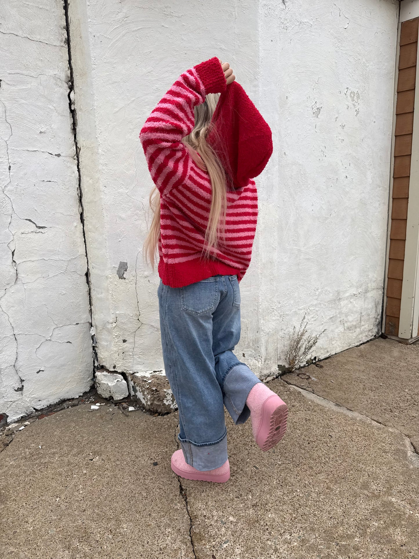 The COZIEST Zip-Up in Red