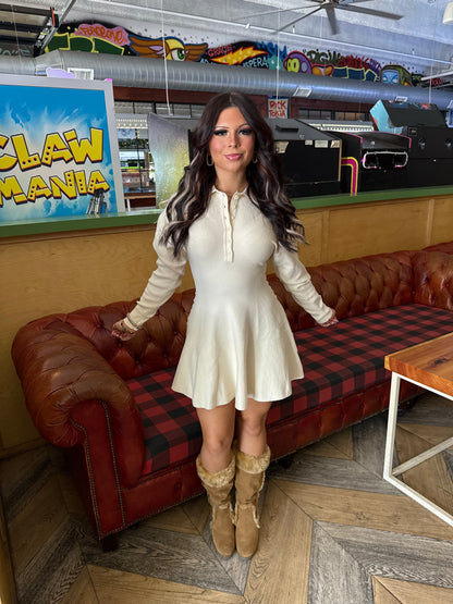 Isabel Ivory Sweater Dress