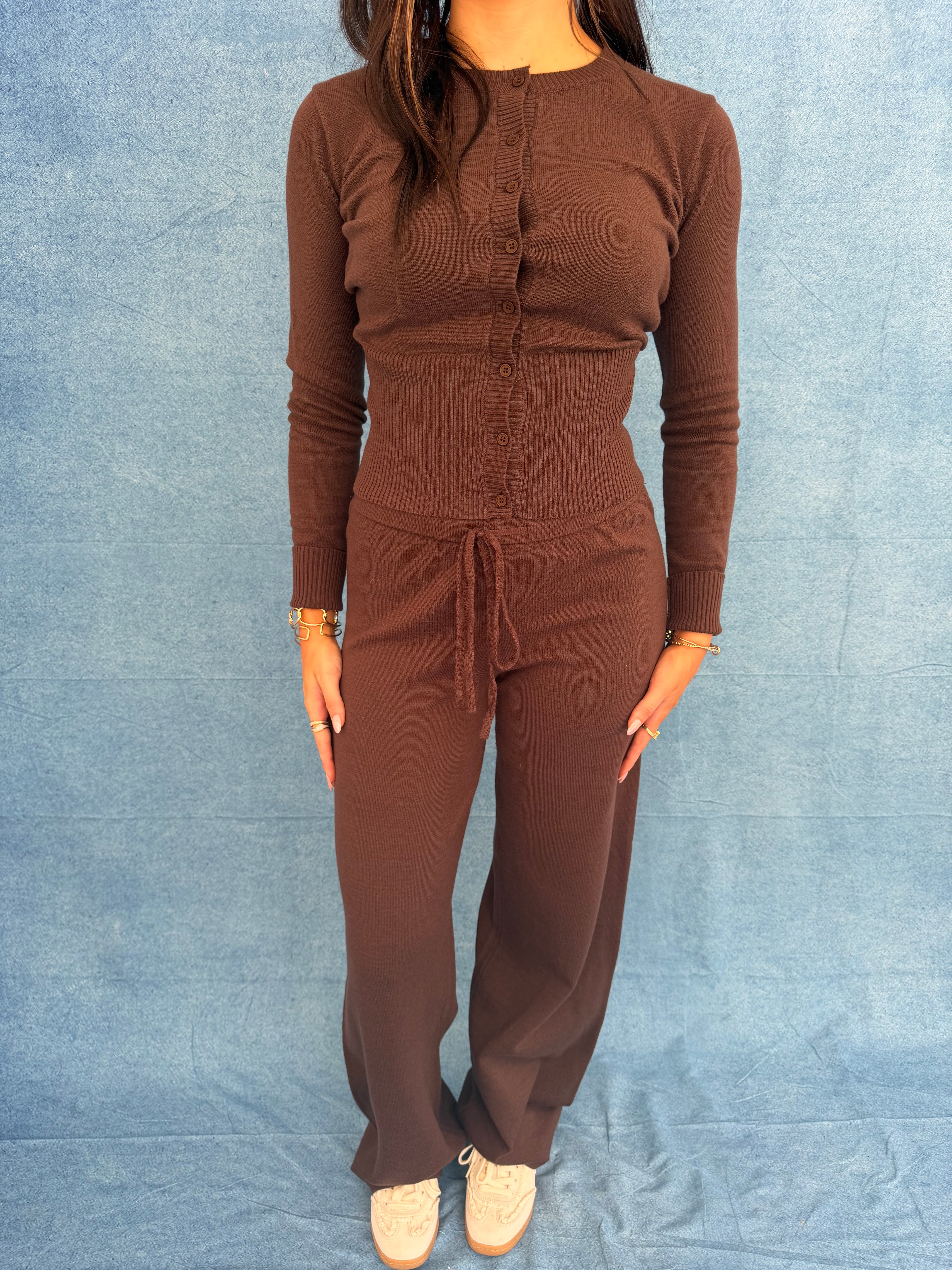 Swirls Sweater Set in Brown (SOLD TOGETHER)