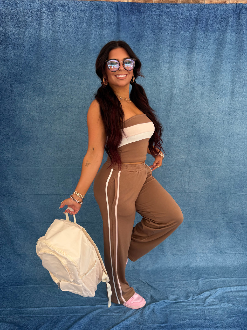 Be Competitive Set in Brown PANT ONLY
