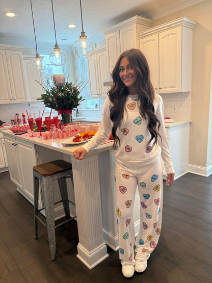 Candy Hearts Ivory Set (SOLD TOGETHER)