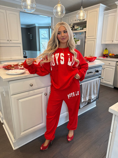 Boys Lie Red Bow Sweatpant