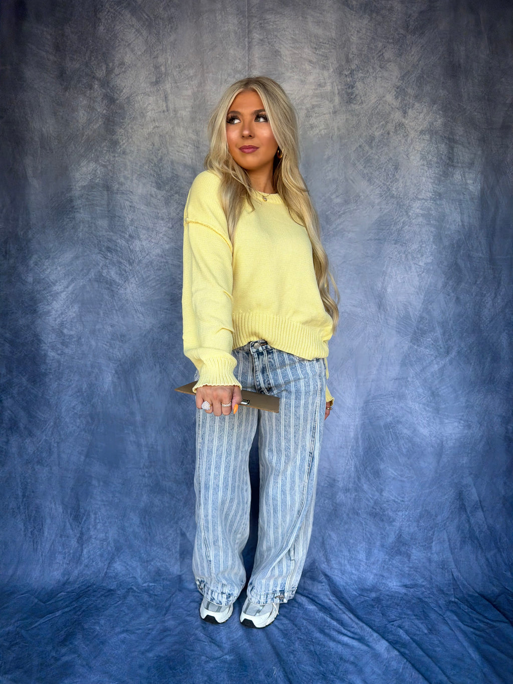 Barrel Style Sweater in Yellow