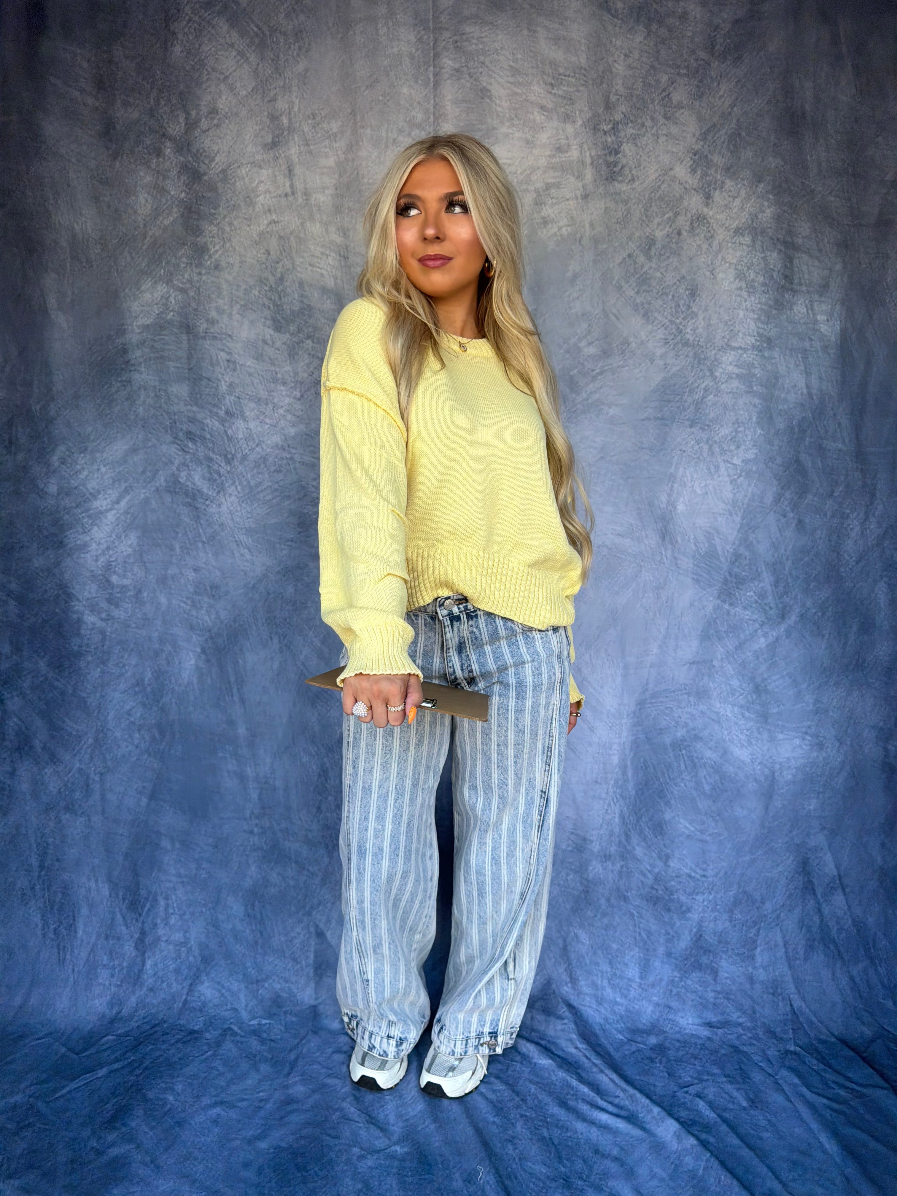 Barrel Style Sweater in Yellow